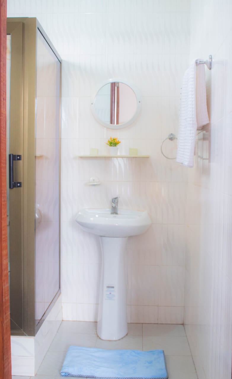 There's a sense of serenity in our bathrooms...relax and enjoy.